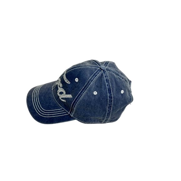 Ford Motor Company Denim Sequin Bling Logo Hat Cap Adjustable - Picture 2 of 6